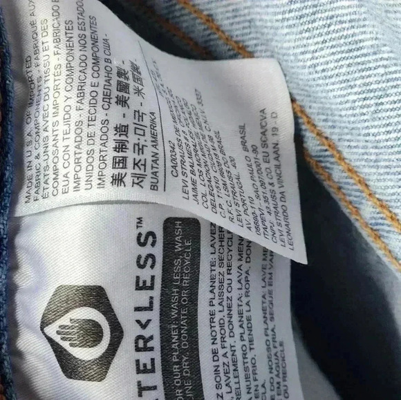 Vintage 501 Levi's Skinny High Rise Striaght Leg Pants Distressed 24x28 - Picture 6 of 12